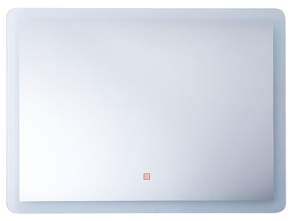 LED koupelnové zrcadlo CORROY 80 cm 60 cm Stříbrná