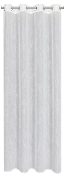 ZÁCLONA NA KROUŽČÍCH AMIRA 140X250 CM BÍLÁ