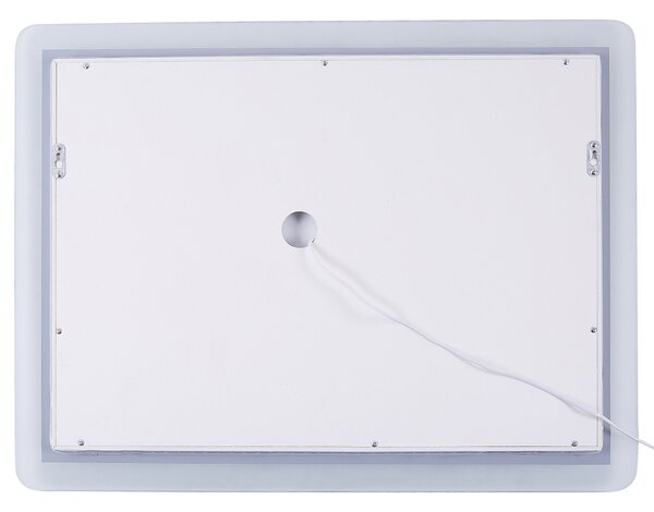 LED koupelnové zrcadlo CORROY 80 cm 60 cm Stříbrná