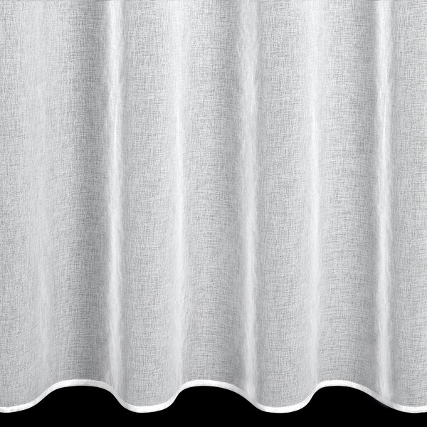 ZÁCLONA NA KROUŽCÍCH AURA 140X250 CM BÍLÁ