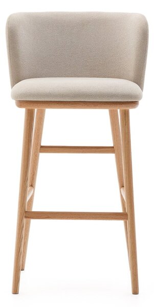 Béžová barová židle (výška sedáku 75,5 cm) Ciselia – Kave Home