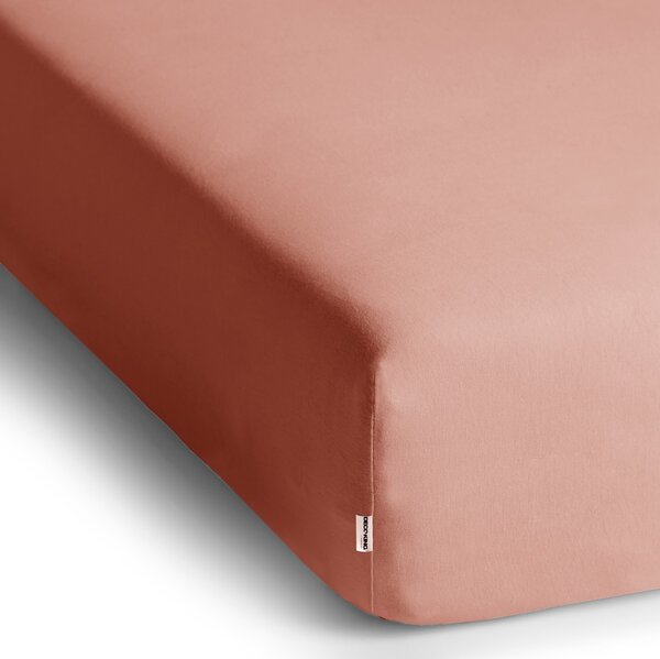 DecoKing Bavlněné prostěradlo AmeliaHome AMBER broskvové, velikost 120-140x200+30