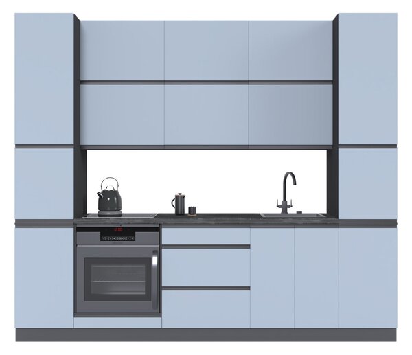 Sada 2.6 Antracit / Šedo-modrá M06, pr černá, pl antracit RioLine Luxe / RíóLajn Lux Matný