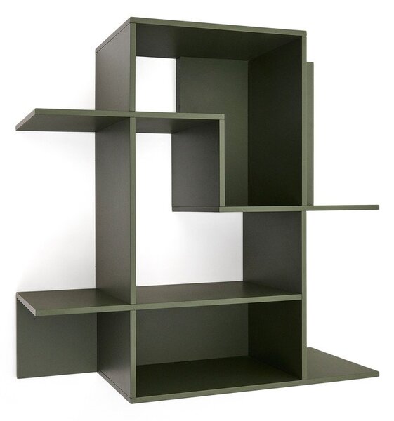 Zelený modulární policový systém 80x80x25 cm Ina – Kave Home