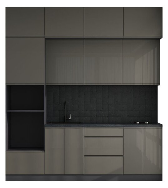 Sada 2.4 Antracit / tmavě šedý lesk Interno Glaňec Luxe