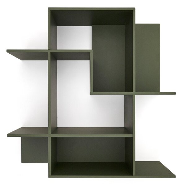 Zelený modulární policový systém 80x80x25 cm Ina – Kave Home