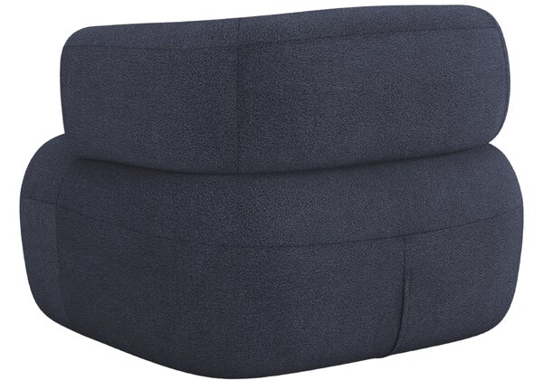 -25 % Dny MOMENTI– Windsor & Co Tmavě modré bouclé křeslo Aldrin
