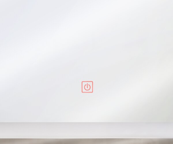 LED koupelnové zrcadlo ARGENS 80 cm 60 cm Stříbrná