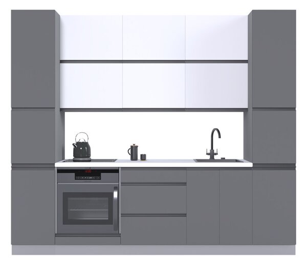 Sada 2.6 v Bílá/Bílá M01, n Šedá/Tmavě šedá M04, pr černá, pl šedá RioLine Luxe / RíóLajn Lux Matný