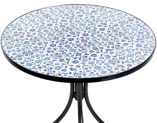 Bistro stolek CHAPECO 60 cm 60 cm Kov Černá