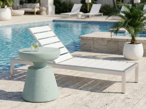 Odkládací stolek MINCIO 45 cm 45 cm Terrazzo efekt Zelené terrazzo