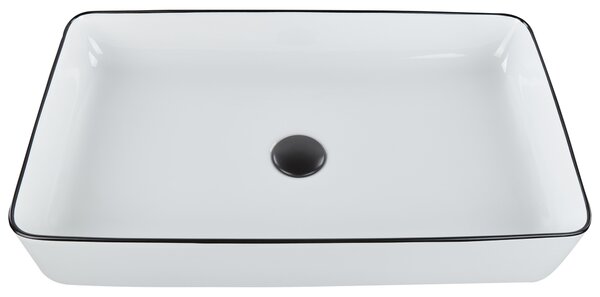Umyvadlo na desku XERT Bílá 61 x 35 cm Keramika