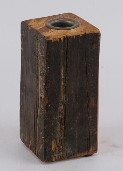 Ego dekor Svícen ze starého dřeva - 6x6x13cm