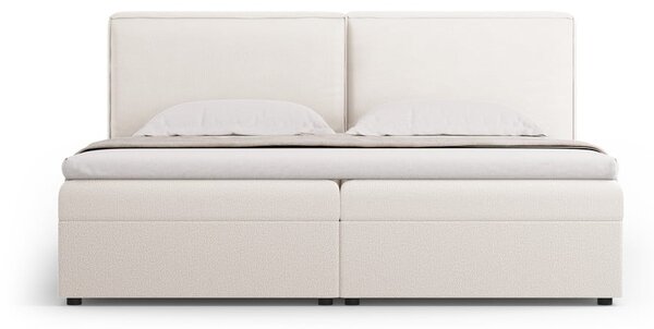Krémová boxspring postel s úložným prostorem 140x200 cm Arendal – Cosmopolitan Design