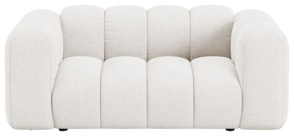 Micadoni Bílá bouclé dvoumístná pohovka Lupine 170 cm