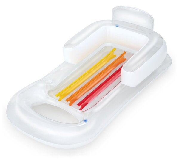 Bestway 43028 Nafukovací lehátko s opěradlem Transparentní