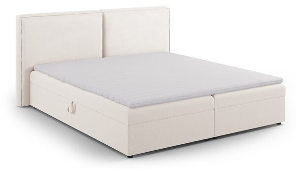 Krémová boxspring postel s úložným prostorem 140x200 cm Arendal – Cosmopolitan Design