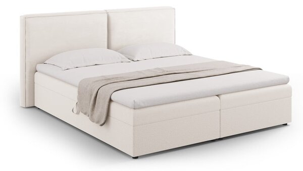 Krémová boxspring postel s úložným prostorem 140x200 cm Arendal – Cosmopolitan Design