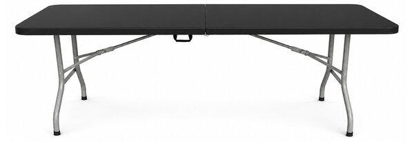 Aga Zahradní skládací stůl 240x74x74 cm Černý