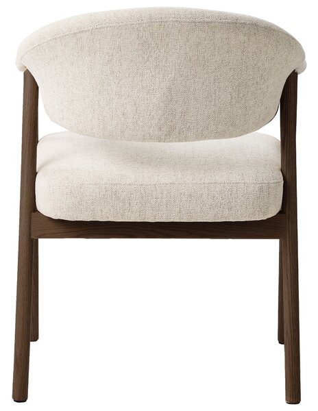 -25 % Dny MOMENTI– Unique Furniture Krémově bílá jídelní židle Elk s tmavou dubovou podnoží