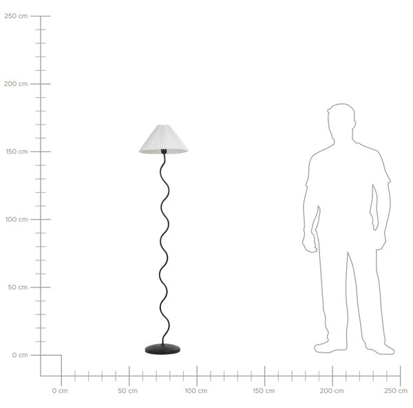 Stojací lampa JIKAWO Kov Černá