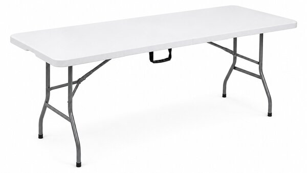 Aga Zahradní skládací stůl 180x74x74 cm Bílý