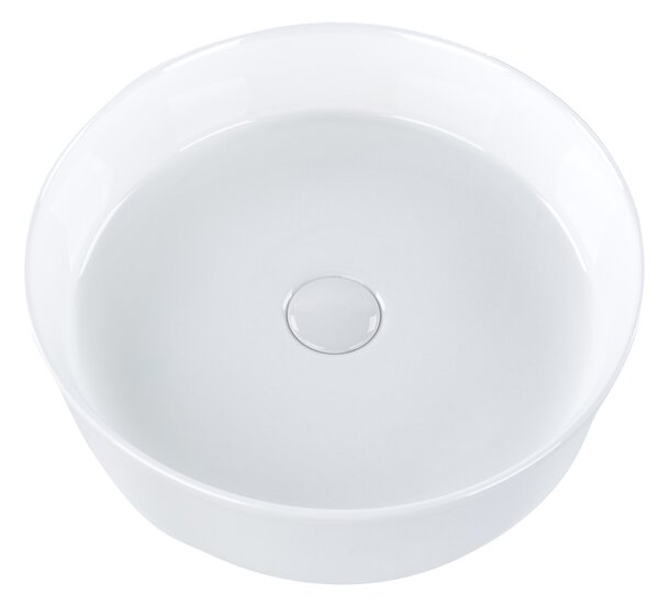 Umyvadlo na desku TEBAR Bílá ⌀ 40 cm Keramika