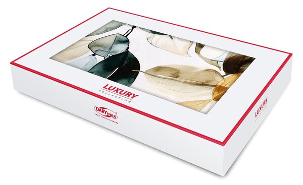 SATÉNOVÉ POVLEČENÍ LUXURY SOPRON 200X220 CM, 2KS 70X80 CM LISTY