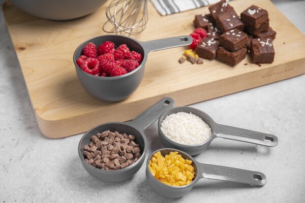 KitchenAid Sada kuchyňských odměrek KitchenAid, 4 ks, šedé KQG058OHCGG