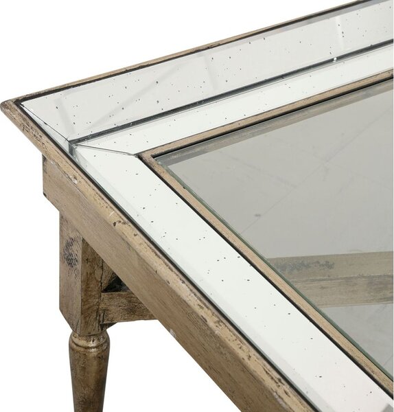 Cote Table Konferenční stolek 130 x 70 zrcadlový se skleněnou deskou