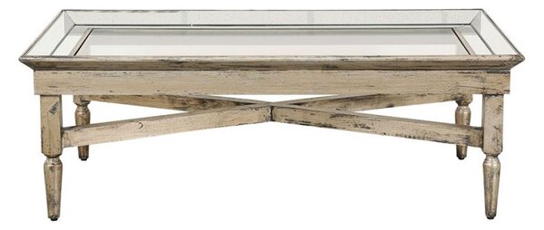 Cote Table Konferenční stolek 130 x 70 zrcadlový se skleněnou deskou