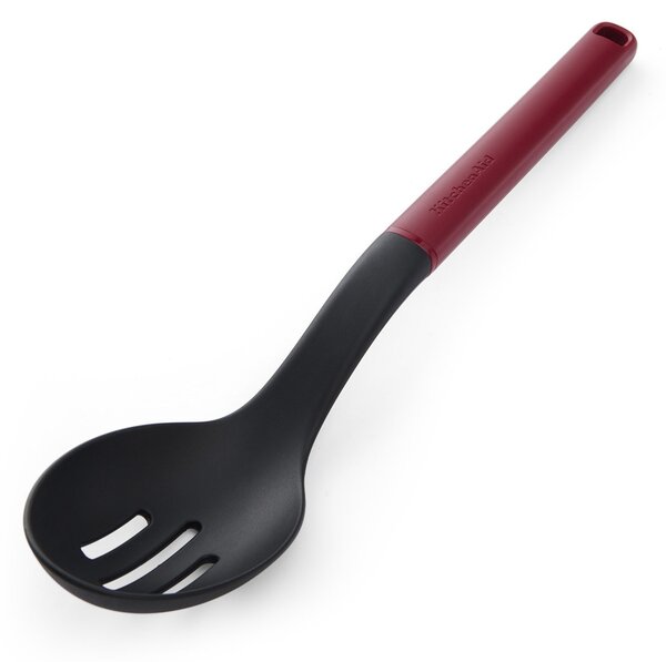 Lžíce na vaření KitchenAid Classic Collection 34 cm děrovaná červená KHA004OHEREG