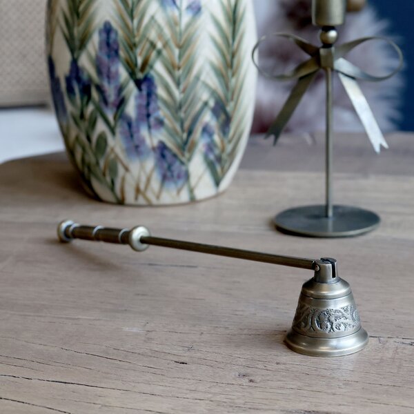 Chic Antique Mosazné retro zhášedlo