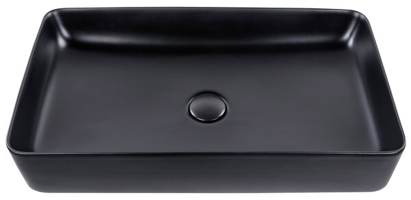 Umyvadlo na desku ULUA Černá 61 x 35 cm Keramika