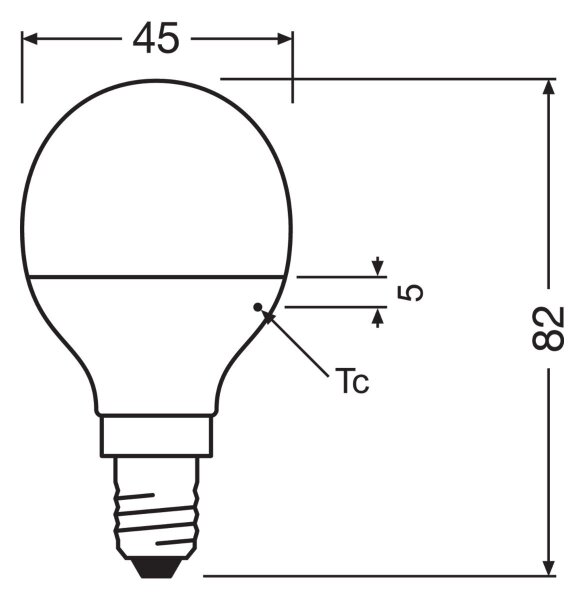 SADA 3x LED Žárovka P45 E14/4,9W/230V 3000K - Osram