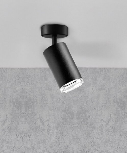 Koupelnové bodové svítidlo TURYN 1xGU10/10W/230V IP44 černá