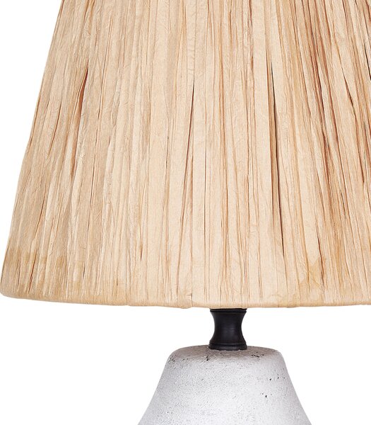 Sada 2 stolních lamp ARWADITO Keramika Krémově bílá