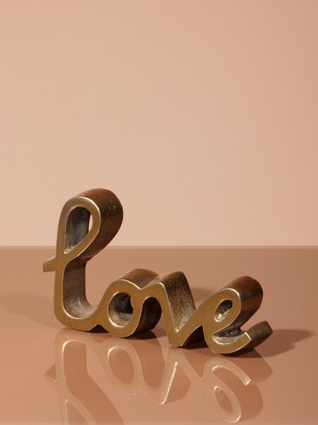 Chehoma Kovová dekorace love 12,7 cm