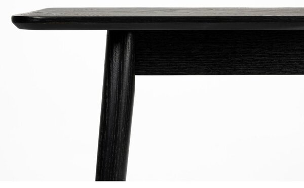 Černý konzolový stolek 40x120 cm Fabio – White Label