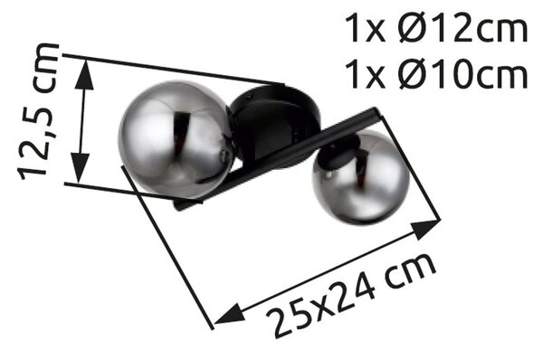 Globo GLB56133-2W přisazené stropní svítidlo RIHA G9