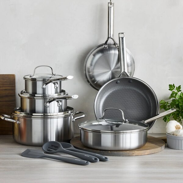 Hluboká pánev 24 cm GreenPan APEX s poklicí, nepřilnavá, nerezová CC010198-001