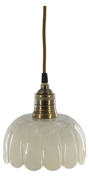 Chic Antique Svítidlo Lunela v krémovošedém mramorování