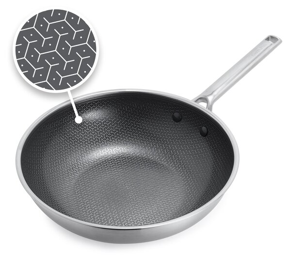 Pánev WOK 28 cm GreenPan APEX, nepřilnavá, nerezová CC010199-001