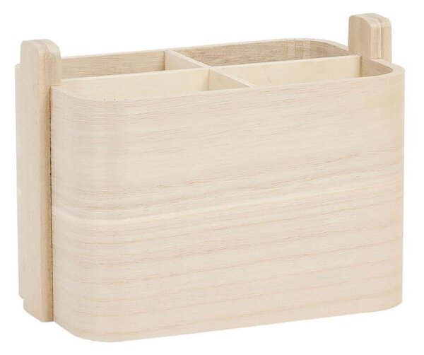 Cote Table Dřevěný box se 4 přihrádkami 19x12x14cm