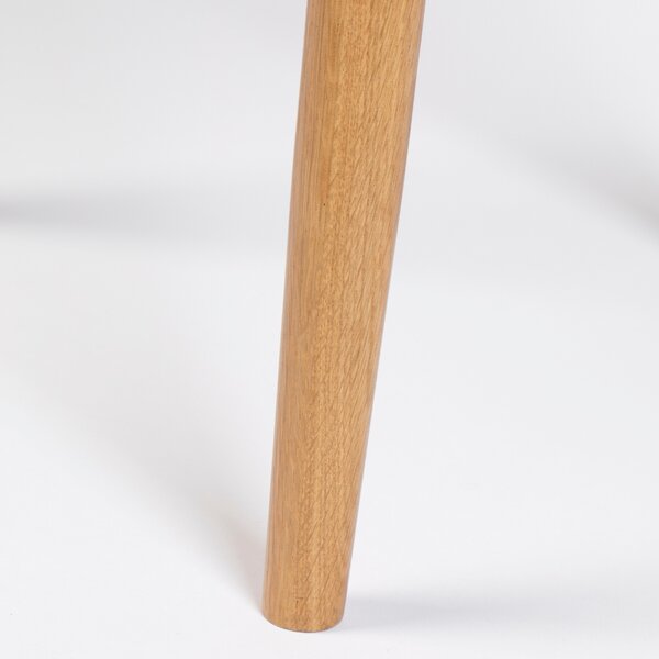 White Label Dubový konferenční stolek FABIO 80 cm