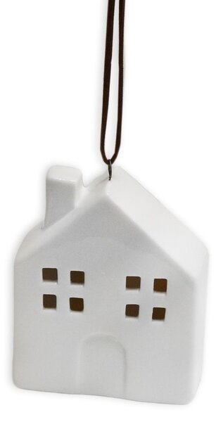 Porcelánový domek na zavěšení 7,4 cm