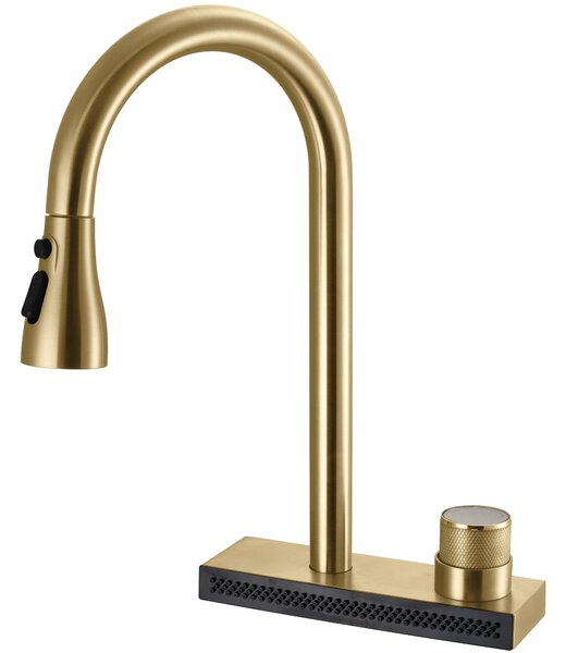 Kuchyňská baterie REA CONOR BRUSH GOLD
