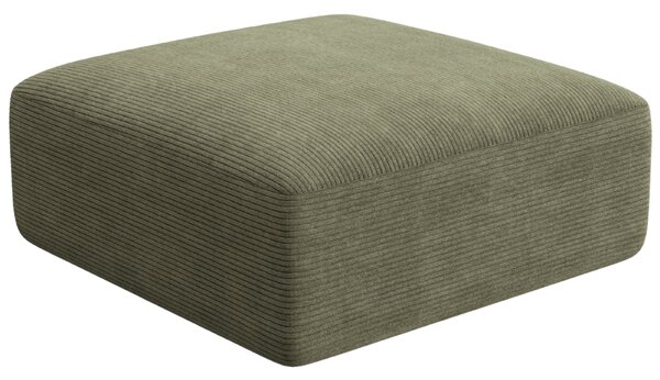 -25 % Dny MOMENTI– Cosmopolitan Design Zelená manšestrová podnožka Campi 90 x 90 cm