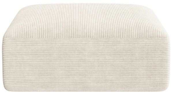 -25 % Dny MOMENTI– Cosmopolitan Design Krémově bílá manšestrová podnožka Campi 90 x 90 cm