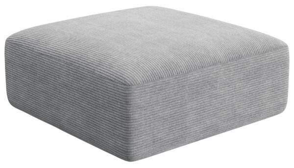 -25 % Dny MOMENTI– Cosmopolitan Design Světle šedá manšestrová podnožka Campi 90 x 90 cm